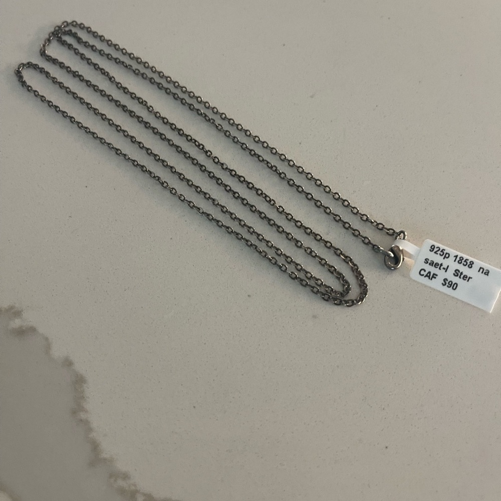 Sterling Silver 925 Chain link Necklace 30”